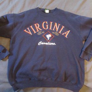 Mens Vtg TSI Virginia Cavaliers Crew Neck Sweater Sz XL